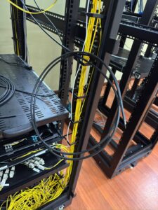 Instalação de fibra óptica